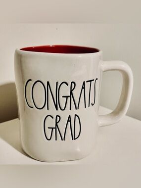 Rae Dunn Artisan Collection Congrats Grad Mug, Graduation Gift, Embossed Ceramic